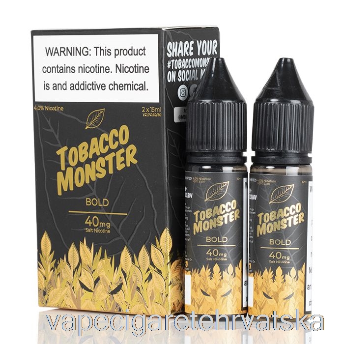 Vape Cigarete Bold - Tobacco Monster Salts - 30ml 24mg